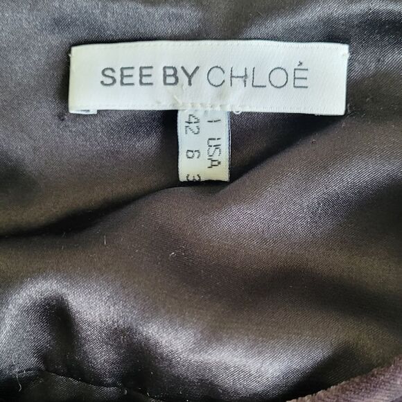 See by Chloe brown velvet dress - Picture 7 of 7